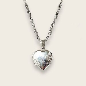 925 Sterling Silver Necklace Heart